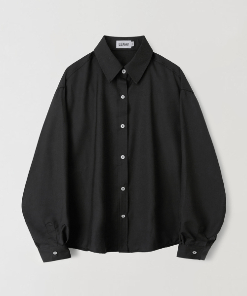 LENAV(ルナブ)の「オフィスシャツ(ブラック)(ビジネスシャツ・レディース・その他・SMALL/MEDIUM)」の1枚目の写真