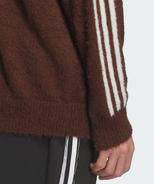 adidas(アディダス)の「【adidas】3 STRIPES FLUFFY KNIT CREW(ニット/セーター・レディース・ブラウン/ブラック・M/S)」の14枚目の写真