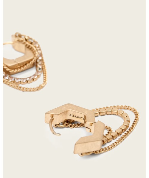 ALLSAINTS(オールセインツ)の「RUBI CHAIN EARRINGS | RUBI チェーン イヤリング・ピアス(ピアス(両耳用)・レディース・ゴールド系その他・ONE SIZE)」の4枚目の写真