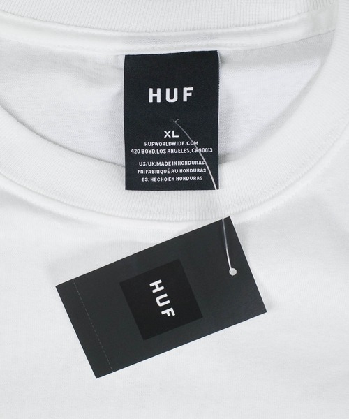 HUF(ハフ)の「【T17】【HUF/ハフ】ESSENTIAL TT L/S TEE(Tシャツ/カットソー・メンズ・ホワイト/ブラック・X-LARGE/MEDIUM)」の8枚目の写真