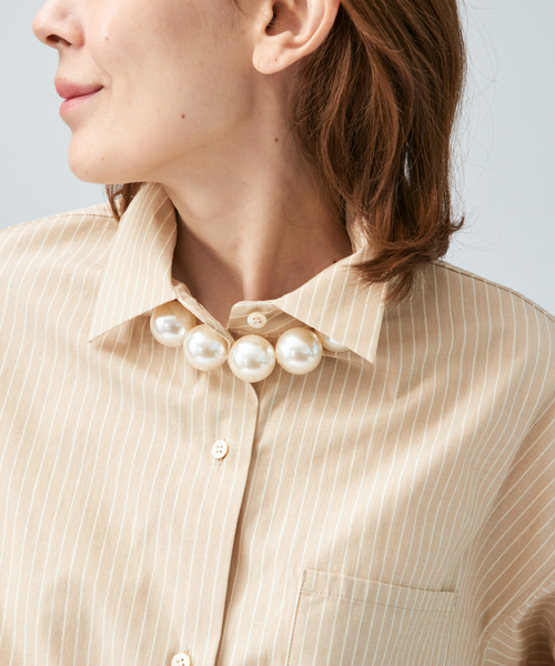 VERMEIL par iena（ヴェルメイユパーイエナ）の「MICHAEL NASH JEWELRY マイケルナッシュジュエリーMARGARET GUMBALL ネックレス（ネックレス・レディース・ゴールド/ホワイト・FREE）」の3枚目の写真