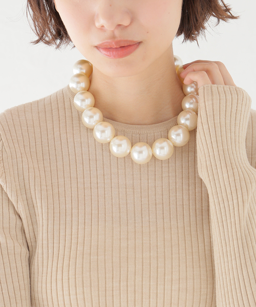 VERMEIL par iena（ヴェルメイユパーイエナ）の「MICHAEL NASH JEWELRY マイケルナッシュジュエリーMARGARET GUMBALL ネックレス（ネックレス・レディース・ゴールド/ホワイト・FREE）」の11枚目の写真