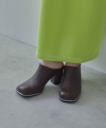 bohmal | フェイクレザースライドヒールシューズ(パンプス)