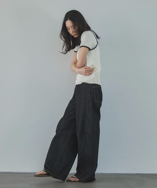 feepur(フェピュール)の「配色リンガーキャミsetTee(Tシャツ/カットソー・レディース・アイボリー/チャコールグレー・MEDIUM)」の18枚目の写真