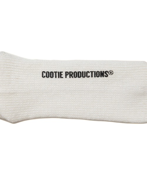 COOTIE PRODUCTIONS（クーティープロダクションズ）の「Raza Lowgauge Middle Socks（ソックス/靴下・メンズ・オフホワイト/ベージュ系その他/ブラック・FREE）」の5枚目の写真