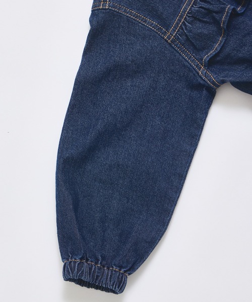 pairmanon（ペアマノン）の「ガールズ フリル 裾ゴム デニムジャケット（デニムジャケット・キッズ・インディゴブルー/ライトブルー・100/110/120/130/140/150/90）」の17枚目の写真