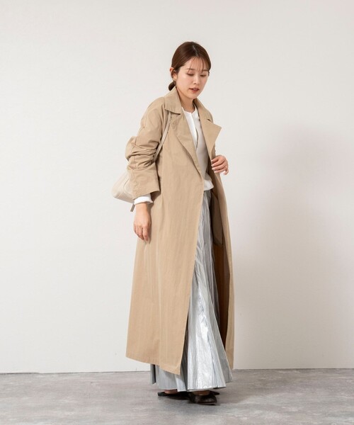 NOLLEY’S（ノーリーズ）の「ウォッシャブルLIGHT TRENCH COAT（トレンチコート・レディース・ベージュ・38/36）」の9枚目の写真