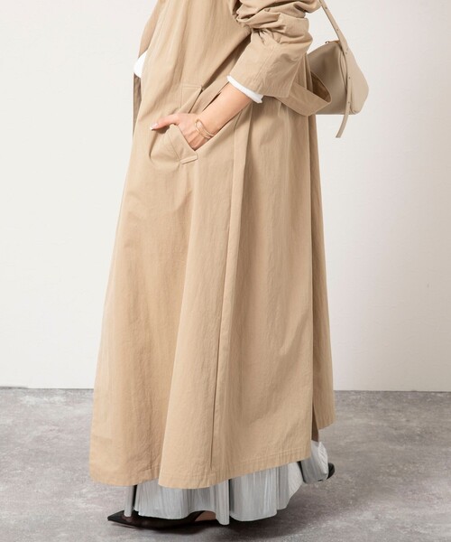 NOLLEY’S（ノーリーズ）の「ウォッシャブルLIGHT TRENCH COAT（トレンチコート・レディース・ベージュ・38/36）」の12枚目の写真