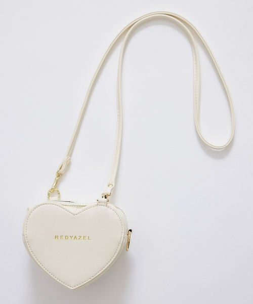 REDYAZEL(レディアゼル)の「Love Me Heart モチーフ2WAYミニショルダーバッグ(ショルダーバッグ・レディース・ブラック/レッド/オフホワイト・FREE)」の2枚目の写真