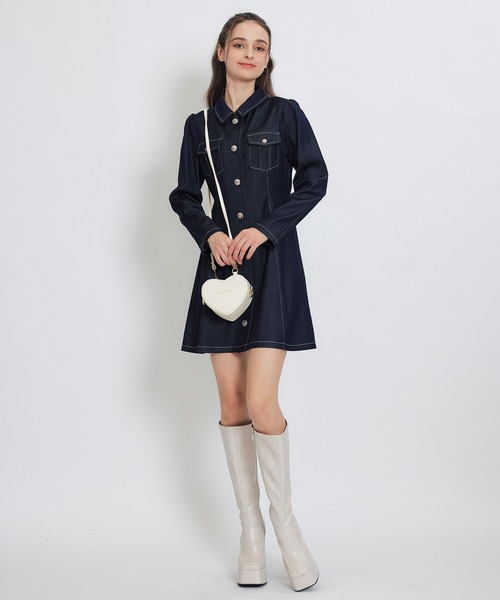 REDYAZEL(レディアゼル)の「Love Me Heart モチーフ2WAYミニショルダーバッグ(ショルダーバッグ・レディース・ブラック/レッド/オフホワイト・FREE)」の13枚目の写真