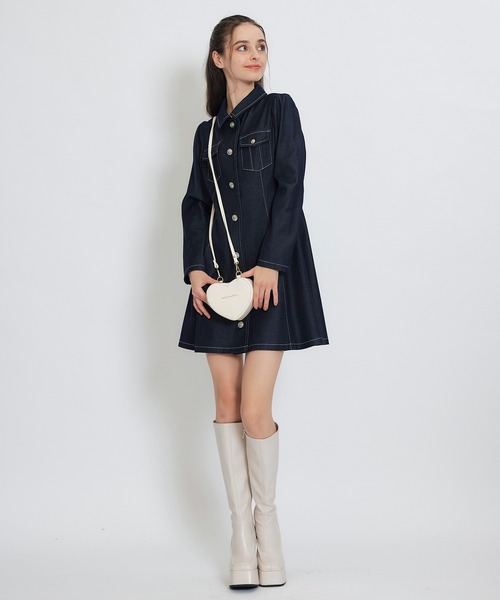 REDYAZEL(レディアゼル)の「Love Me Heart モチーフ2WAYミニショルダーバッグ(ショルダーバッグ・レディース・ブラック/レッド/オフホワイト・FREE)」の14枚目の写真