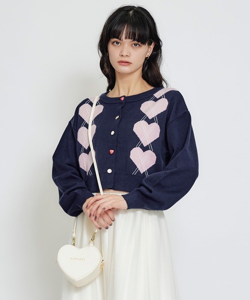 REDYAZEL(レディアゼル)の「Love Me Heart モチーフ2WAYミニショルダーバッグ(ショルダーバッグ・レディース・ブラック/レッド/オフホワイト・FREE)」の15枚目の写真