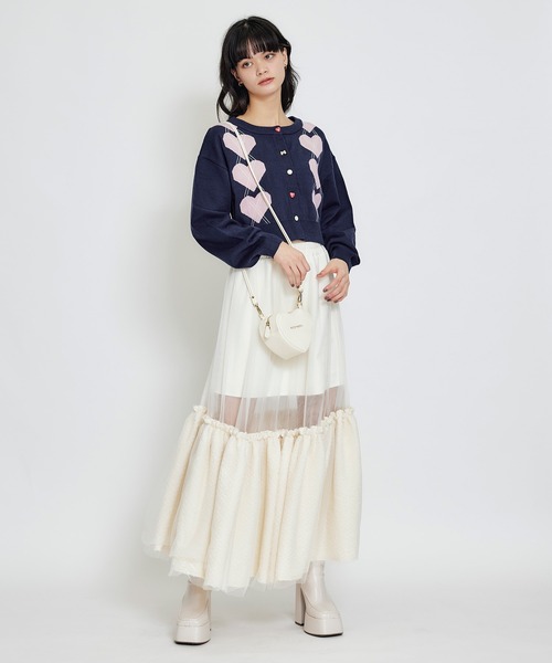 REDYAZEL(レディアゼル)の「Love Me Heart モチーフ2WAYミニショルダーバッグ(ショルダーバッグ・レディース・ブラック/レッド/オフホワイト・FREE)」の16枚目の写真