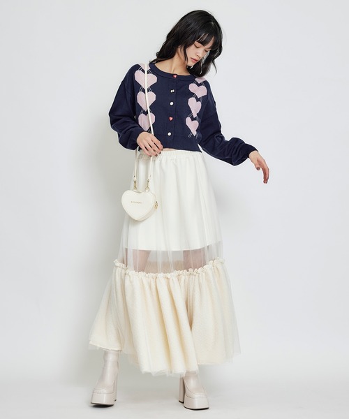 REDYAZEL(レディアゼル)の「Love Me Heart モチーフ2WAYミニショルダーバッグ(ショルダーバッグ・レディース・ブラック/レッド/オフホワイト・FREE)」の17枚目の写真