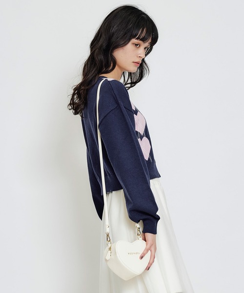 REDYAZEL(レディアゼル)の「Love Me Heart モチーフ2WAYミニショルダーバッグ(ショルダーバッグ・レディース・ブラック/レッド/オフホワイト・FREE)」の18枚目の写真