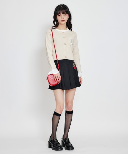 REDYAZEL(レディアゼル)の「Love Me Heart モチーフ2WAYミニショルダーバッグ(ショルダーバッグ・レディース・ブラック/レッド/オフホワイト・FREE)」の7枚目の写真