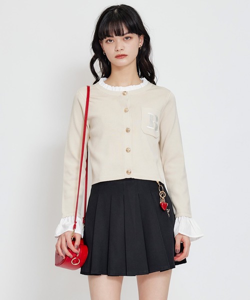 REDYAZEL(レディアゼル)の「Love Me Heart モチーフ2WAYミニショルダーバッグ(ショルダーバッグ・レディース・ブラック/レッド/オフホワイト・FREE)」の8枚目の写真