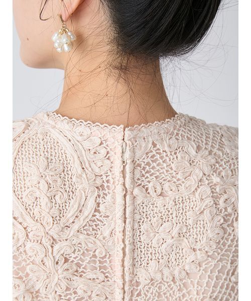 LILY BROWN（リリーブラウン）の「エンブロイダリーヴィンテージサテンドレス（ドレス・レディース・ピンク/チャコールグレー/ブラック・0/1）」の11枚目の写真