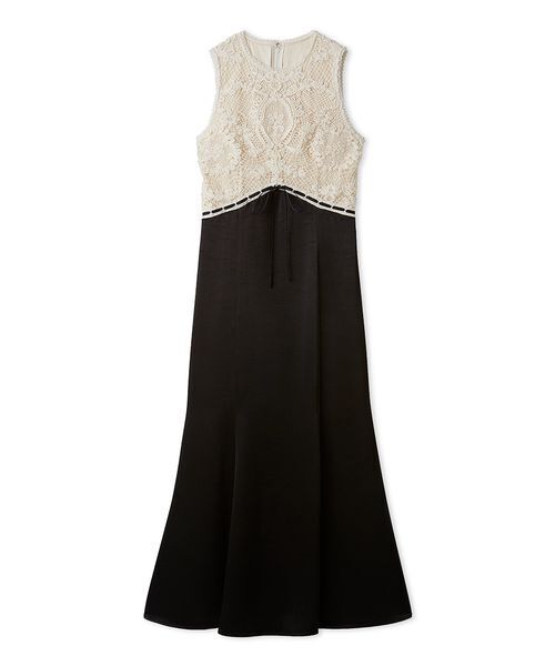 LILY BROWN（リリーブラウン）の「エンブロイダリーヴィンテージサテンドレス（ドレス・レディース・ピンク/チャコールグレー/ブラック・0/1）」の16枚目の写真