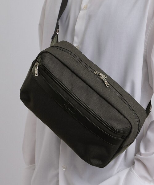 tk.TAKEO KIKUCHI(ティーケータケオキクチ)の「【保冷】レクタングルボディバッグ(ボディバッグ/ウエストポーチ・メンズ・チャコールグレー/ダークグリーン/ネイビー・00)」の11枚目の写真