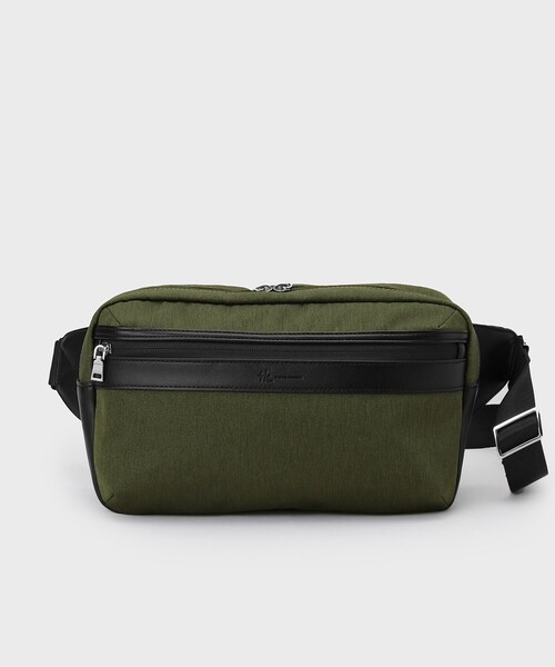 tk.TAKEO KIKUCHI(ティーケータケオキクチ)の「【保冷】レクタングルボディバッグ(ボディバッグ/ウエストポーチ・メンズ・チャコールグレー/ダークグリーン/ネイビー・00)」の18枚目の写真