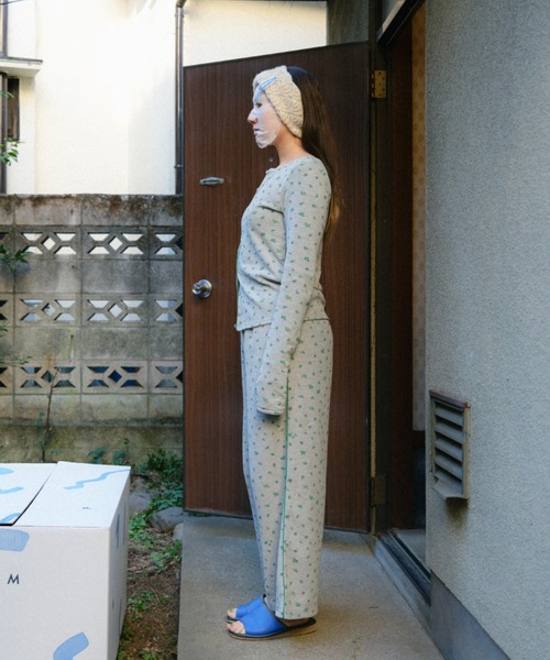PAMM(パム)の「花や実や葉のワッフルパンツ(その他パンツ・レディース・グリーン系/ホワイト×パープル・2/1)」の18枚目の写真