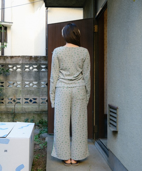 PAMM(パム)の「花や実や葉のワッフルパンツ(その他パンツ・レディース・グリーン系/ホワイト×パープル・2/1)」の19枚目の写真
