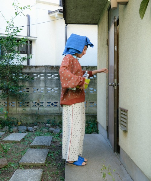 PAMM(パム)の「花や実や葉のワッフルパンツ(その他パンツ・レディース・グリーン系/ホワイト×パープル・2/1)」の12枚目の写真