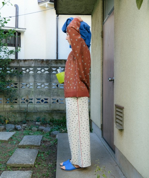 PAMM(パム)の「花や実や葉のワッフルパンツ(その他パンツ・レディース・グリーン系/ホワイト×パープル・2/1)」の9枚目の写真