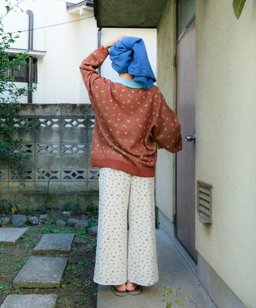 PAMM(パム)の「花や実や葉のワッフルパンツ(その他パンツ・レディース・グリーン系/ホワイト×パープル・2/1)」の10枚目の写真