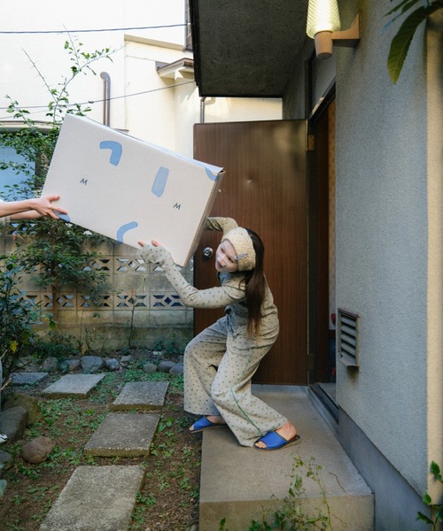 PAMM(パム)の「花や実や葉のワッフルパンツ(その他パンツ・レディース・グリーン系/ホワイト×パープル・2/1)」の20枚目の写真