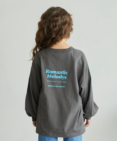 undeny.(アンディニ-)の「undeny/アンディニー Romantic L/S Tシャツ(Tシャツ/カットソー・キッズ・ピンク/ホワイト/チャコールグレー・XL/L/M)」の4枚目の写真