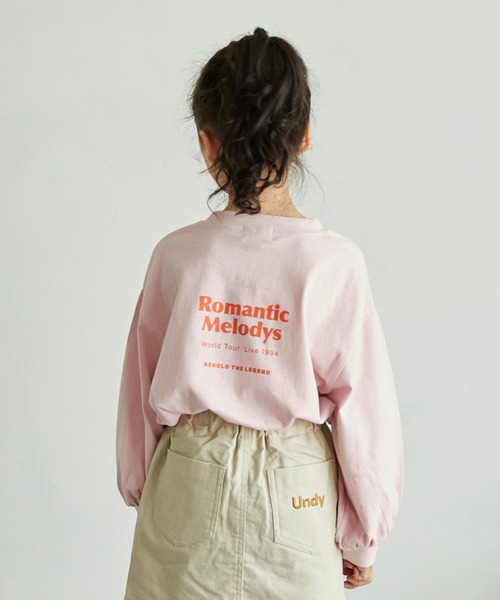undeny.(アンディニ-)の「undeny/アンディニー Romantic L/S Tシャツ(Tシャツ/カットソー・キッズ・ピンク/ホワイト/チャコールグレー・XL/L/M)」の7枚目の写真