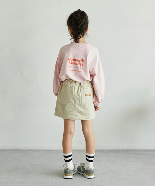 undeny.(アンディニ-)の「undeny/アンディニー Romantic L/S Tシャツ(Tシャツ/カットソー・キッズ・ピンク/ホワイト/チャコールグレー・XL/L/M)」の8枚目の写真