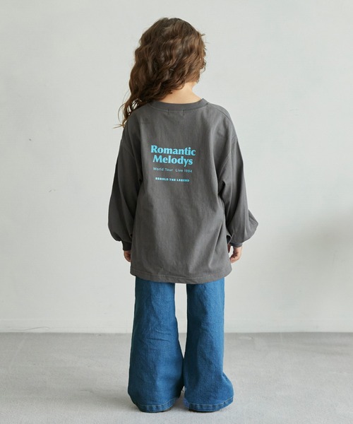 undeny.(アンディニ-)の「undeny/アンディニー Romantic L/S Tシャツ(Tシャツ/カットソー・キッズ・ピンク/ホワイト/チャコールグレー・XL/L/M)」の5枚目の写真
