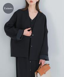 URBAN RESEARCH ROSSO WOMEN | 『一部別注カラー』ELENDEEK　FORM SHORT COAT(ノーカラージャケット)