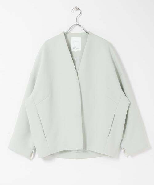 一部別注カラー』ELENDEEK FORM SHORT COAT（ノーカラージャケット