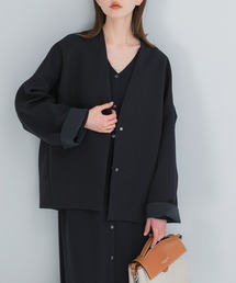 URBAN RESEARCH ROSSO WOMEN | 『一部別注カラー』ELENDEEK　FORM SHORT COAT(ノーカラージャケット)