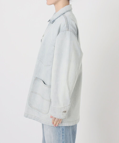 plage(プラージュ)の「《WEB限定追加》bleach coverall 2(デニムジャケット・レディース・サックスブルー・38/36)」の19枚目の写真