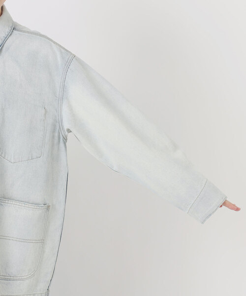 plage(プラージュ)の「《WEB限定追加》bleach coverall 2(デニムジャケット・レディース・サックスブルー・38/36)」の22枚目の写真