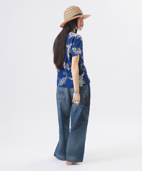 SUN SURF（サンサーフ）の「【別注】SUN SURF / オープンカラー シャツ（シャツ/ブラウス・レディース・ネイビー/ホワイト・MEDIUM/LARGE）」の12枚目の写真