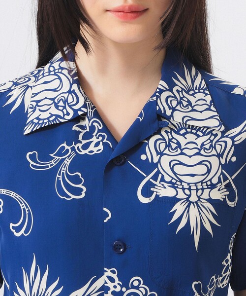SUN SURF（サンサーフ）の「【別注】SUN SURF / オープンカラー シャツ（シャツ/ブラウス・レディース・ネイビー/ホワイト・MEDIUM/LARGE）」の14枚目の写真