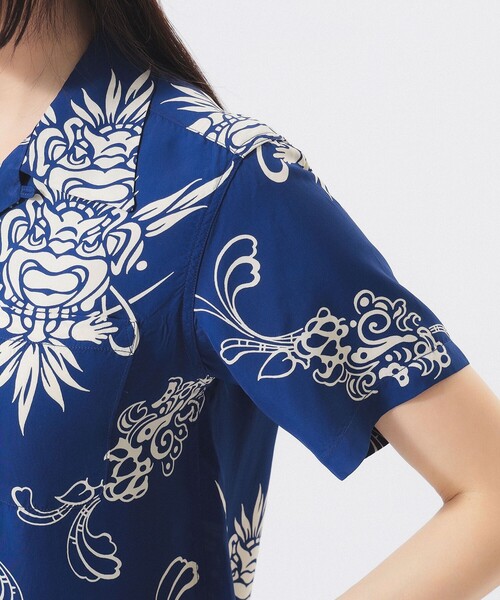SUN SURF（サンサーフ）の「【別注】SUN SURF / オープンカラー シャツ（シャツ/ブラウス・レディース・ネイビー/ホワイト・MEDIUM/LARGE）」の15枚目の写真