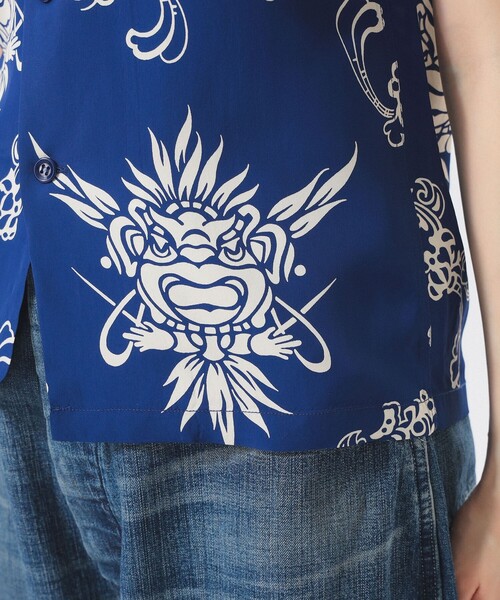 SUN SURF（サンサーフ）の「【別注】SUN SURF / オープンカラー シャツ（シャツ/ブラウス・レディース・ネイビー/ホワイト・MEDIUM/LARGE）」の16枚目の写真