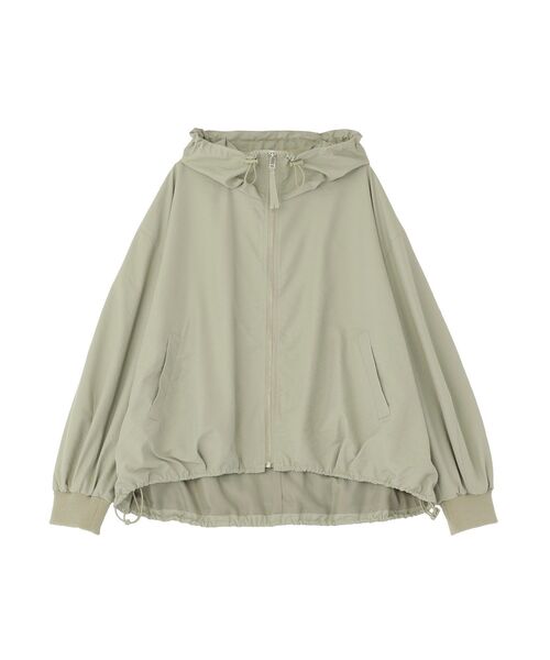 Green　Parks（グリーンパークス）の「撥水加工フード付ブルゾン（ブルゾン・レディース・カーキ/ホワイト系その他2/グレー・FREE）」の21枚目の写真