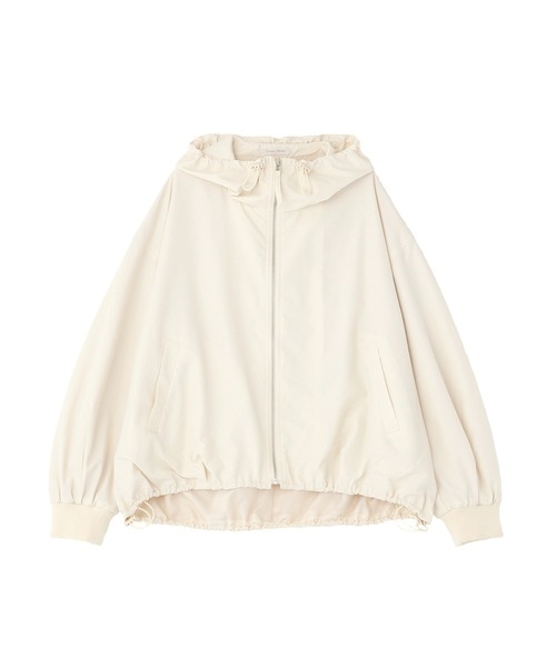 Green　Parks（グリーンパークス）の「撥水加工フード付ブルゾン（ブルゾン・レディース・カーキ/ホワイト系その他2/グレー・FREE）」の2枚目の写真