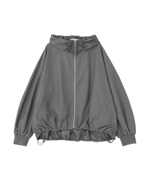 Green　Parks（グリーンパークス）の「撥水加工フード付ブルゾン（ブルゾン・レディース・カーキ/ホワイト系その他2/グレー・FREE）」の14枚目の写真