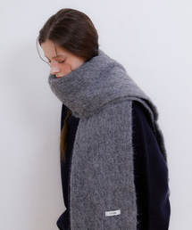 HALDEN（ハルデン）の「heavy wool color muffler (M036_grey)（マフラー）」
