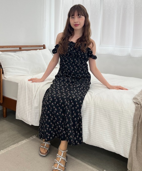 MORE self LOVE（モアセルフラブ）の「ギャザーワンピース（ワンピース・レディース・ブラック/ネイビー/オフホワイト・FREE）」の19枚目の写真