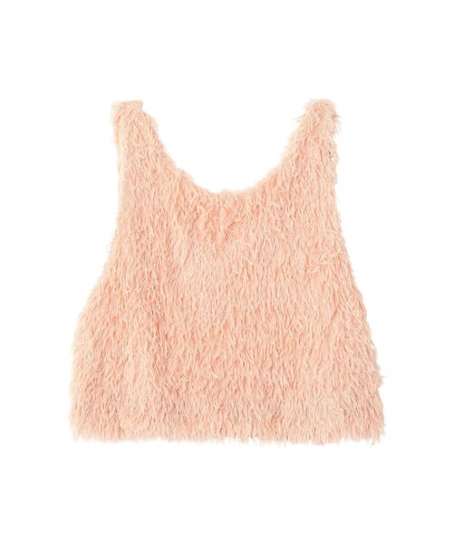 AMERICAN HOLIC（アメリカンホリック）の「【選べる丈】フェザーVネックベスト（ベスト・レディース・アイボリー/ライトブルー/チャコールグレー/オレンジ・L/M）」の17枚目の写真